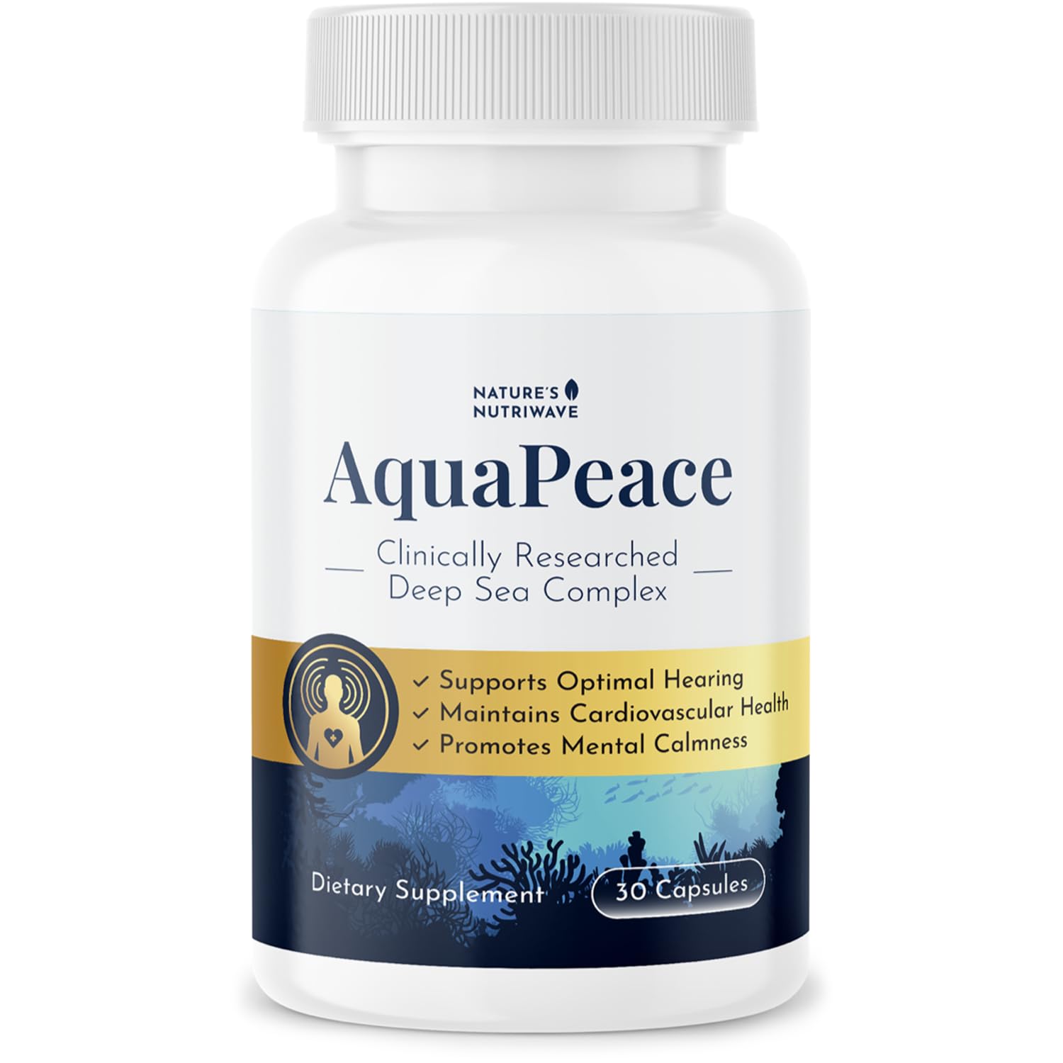 Nature’s NutriWave AquaPeace – Aqua Peace Caps Daily Marine-Based Supplement with Seaweed & Algae Extracts – Clean, Stimulant-Free Formula – Non-GMO, Made in USA - 30 Capsules, 1 Month Supply Nature’s NutriWave buy supplements canada