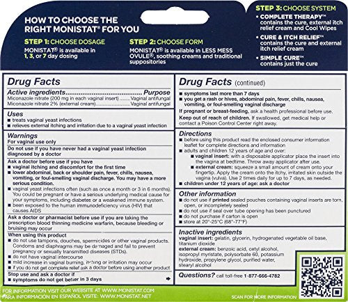 Monistat 3 Day Triple Action Combo Pack, Odorless, White Monistat buy supplements canada