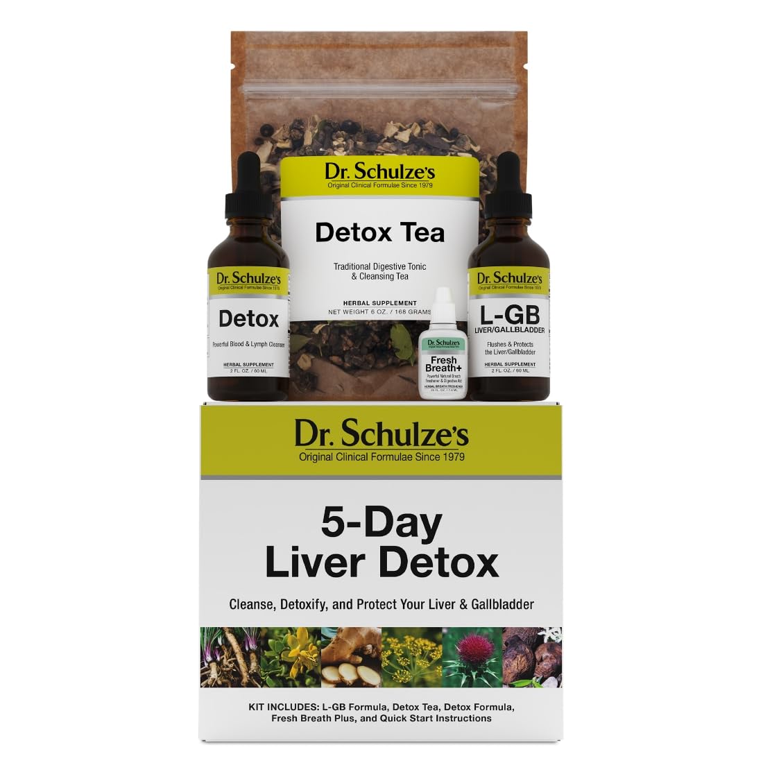 Dr. Schulze's 5-Day Liver Detox - 5-Day Liver Cleanse Kit - Supports Healthy Digestion & Energy - Gallbladder Cleanse - Plant-Based Ingredients - Gluten-Free & Vegan Dr. Schulze's buy supplements canada