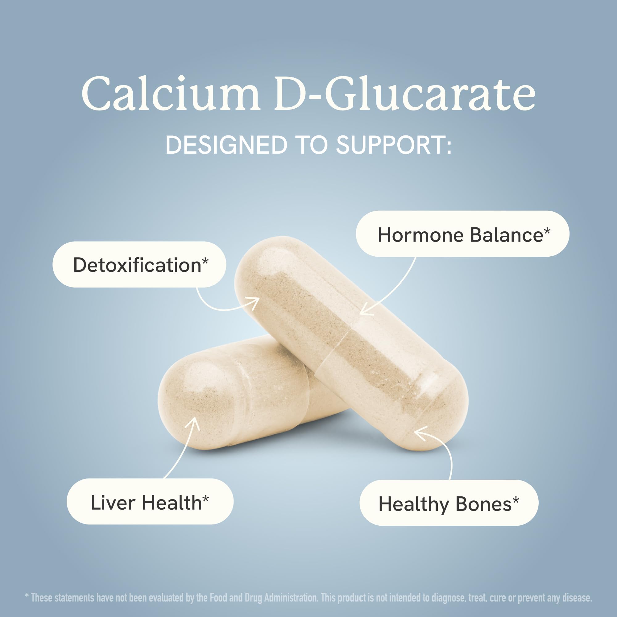 Calcium D-Glucarate | 500MG | CDG for Liver Detox and Cleanse, Hormone Balance, and Menopause Support | Calcium Supplement | Vegan, Non-GMO, Third-Party Tested | 90 Capsules (3-Month Supply) SMNutrition buy supplements canada