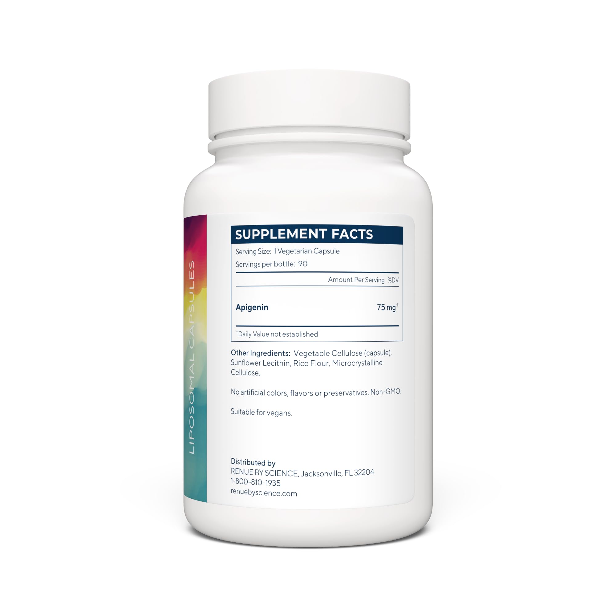 Renue By Science Apigenin | High Strength Liposomal Apigenin Supplement | 90 Apagenine Capsules - 75mg Apigenin per Serving | Non-GMO & Allergen Free | Made in The USA Third-Party Tested Renue By Science buy supplements canada