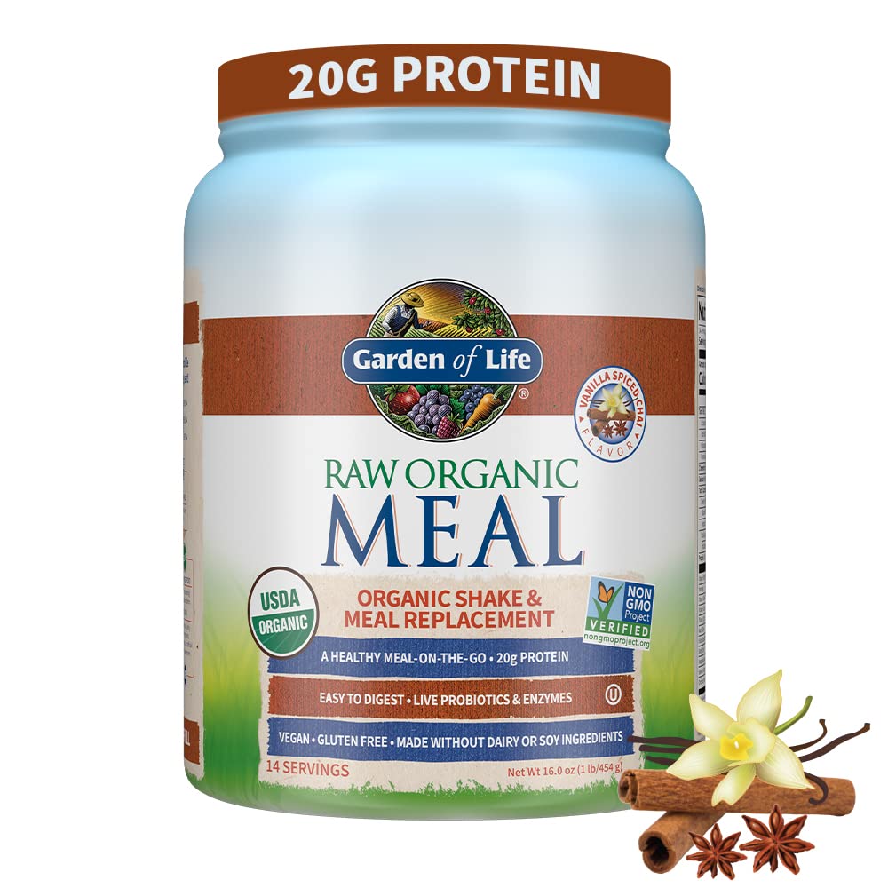 Garden of Life Meal Replacement Vanilla Chai Powder, 14 Servings Garden of Life buy supplements canada