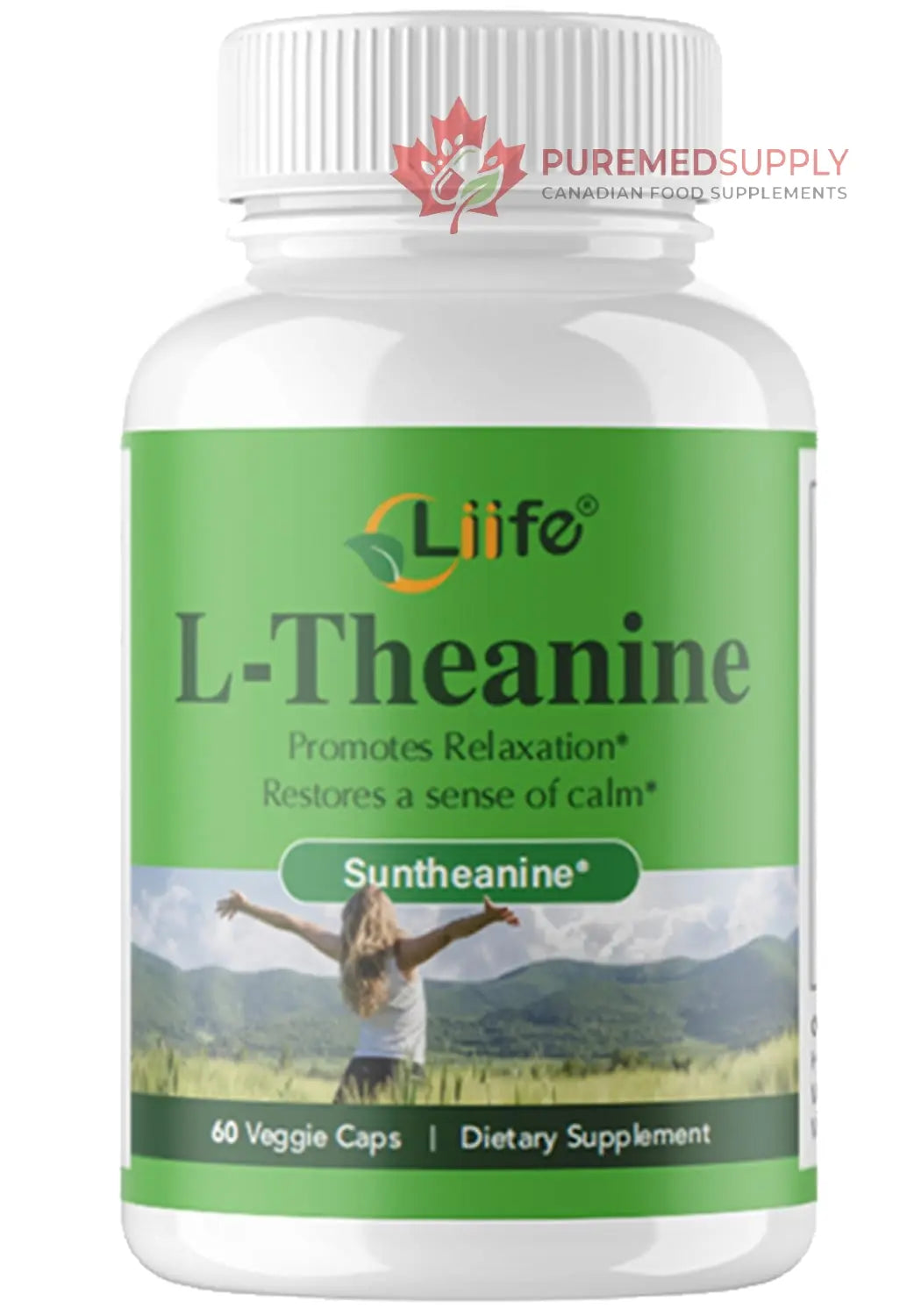 LIIFE L-Theanine (Suntheanine®) with GABA– 60 Veggie Capsules Support with Magnesium & Black Pepper for a Healthy Stress Response, Relaxation, and Focus Increases Brain Alpha-Wave Production* LIIFE buy supplements canada