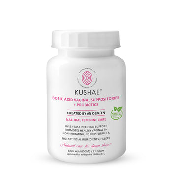 Kushae Boric Acid Suppositories with Applicator, All-Natural Boric Acid Suppositories for Women Kushae buy supplements canada