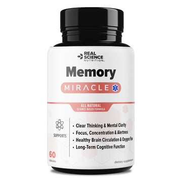 Real Science Nutrition Offers Memory Miracle – Brain and Memory Support Supplement for Focus, Mental Clarity & Brain Health – Nootropic Brain Booster with Nitric Oxide – 60 Capsules Real Science Nutrition buy supplements canada