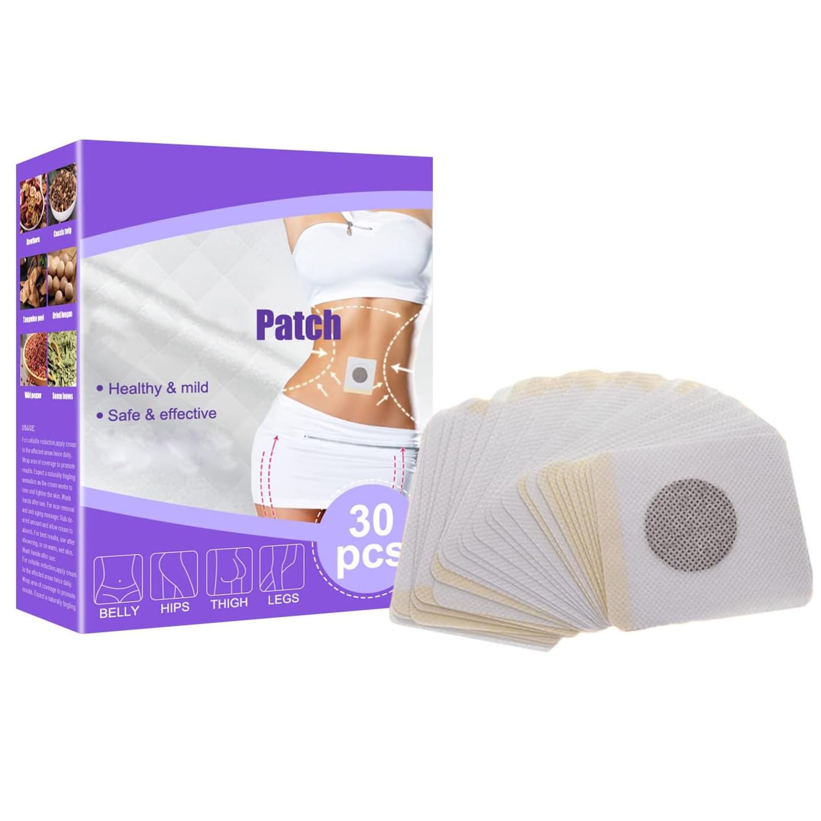 Rosarden Belly Patch, 30Pcs Toning Contouring Firming Patches, Sweatproof Patches Rosarden buy supplements canada