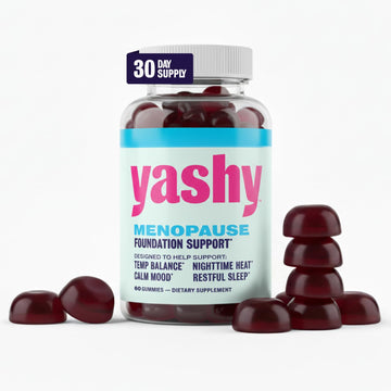 Yashy Gummies for Menopause | Hormone-Free Supplements for Women | Clinically Backed | 30 Servings | Helps Alleviate Hot Flashes, Night Sweats, & Mood Swings | Supports Libido | BlackBerry Flavor YASHY buy supplements canada