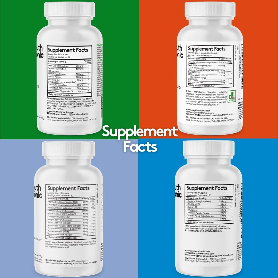 Youth & Tonic Bedtime Trim Detox Cleanse Kick Off Weight Management - 120 Pills Youth & Tonic buy supplements canada