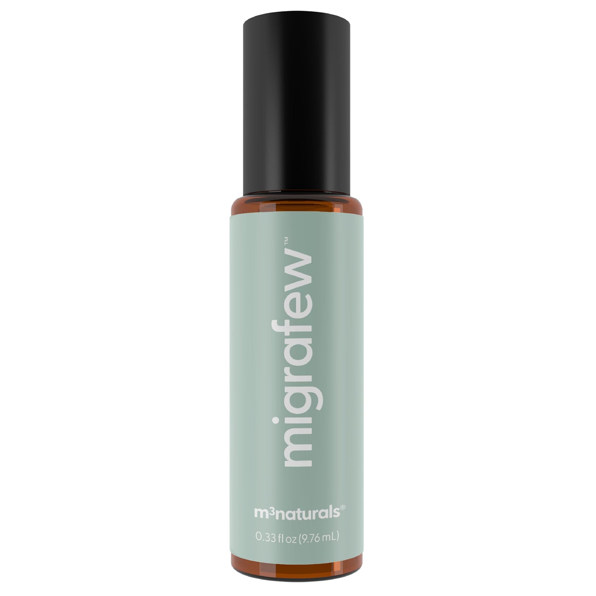 MigraFew Aromatherapy Migraine Roll On | Compact Headache Relief with Cooling Metal Roller for Head Tension and Pressure, Made with Peppermint, Spearmint and Lavender Essential Oils (0.33 FL oz) by M3 M3 Naturals buy supplements canada