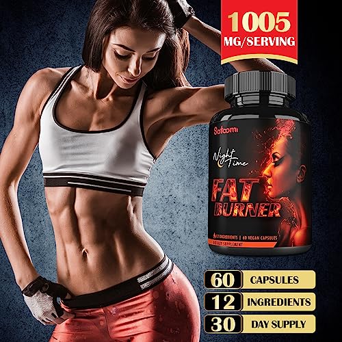 12in1 Night Time Fat Burner for Women - VitaminD.3, Garcinia Cambogia, White Kidney Bean Satoomi buy supplements canada