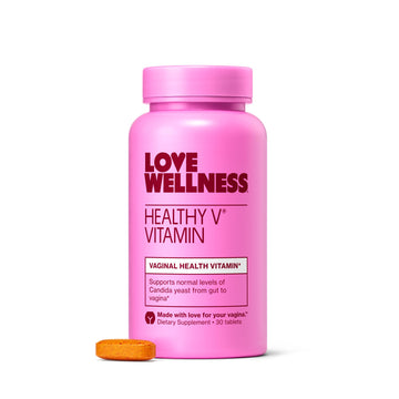 Love Wellness Healthy V Vitamin | Women's Vaginal Health Supplement | pH Balance, Gut Health & Immune Support Supplement | Balance of Candida Yeast with Turmeric, Garlic & Coconut Oil | 30 Count Love Wellness buy supplements canada