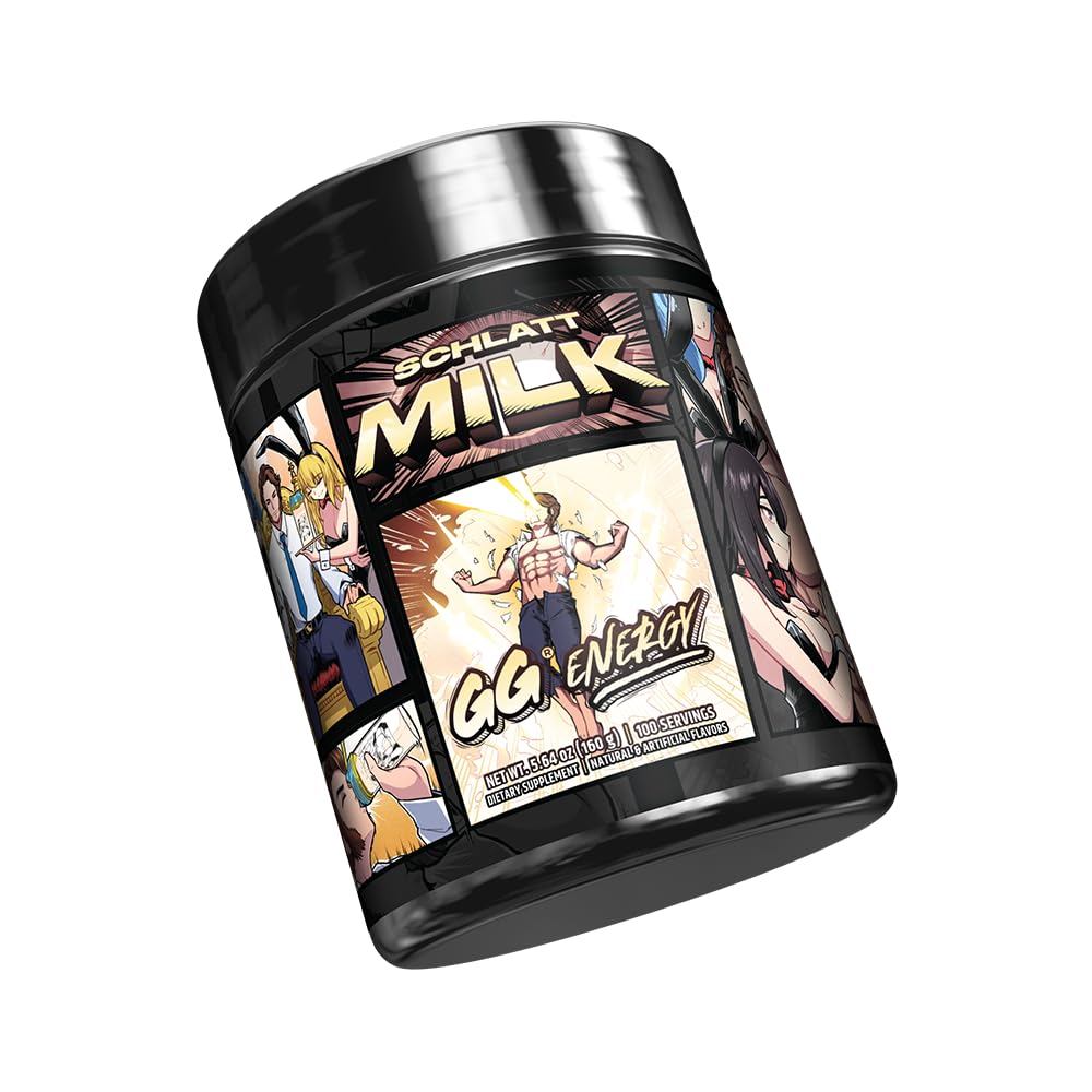 Gamer Supps GG Energy - Schlatt Milk by jschlatt (100 Servings) - Keto Friendly Gaming Energy and Nootropic Blend, Sugar Free + Organic Caffeine + Vitamins + Immune Support, Powder Drink Gamer Supps buy supplements canada