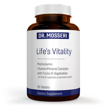 DR. MOSSERI Life's Vitality Vegan Multivitamin for Men & Women – Non-GMO Formula with 42 Fruits and Vegetables, Daily Multivitamin and Mineral Complex DR. MOSSERI buy supplements canada