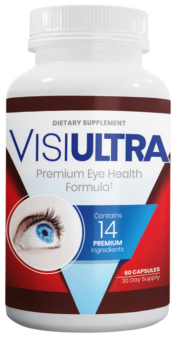 VisiUltra Eye Health Supplement – 14 Essential nutrients for Clear Vision, Blue Light Protection, and Long-Term Eye Health. Supports Clarity and Eye Wellness. 60 Capsules. (1 Pack) VisiUltra buy supplements canada