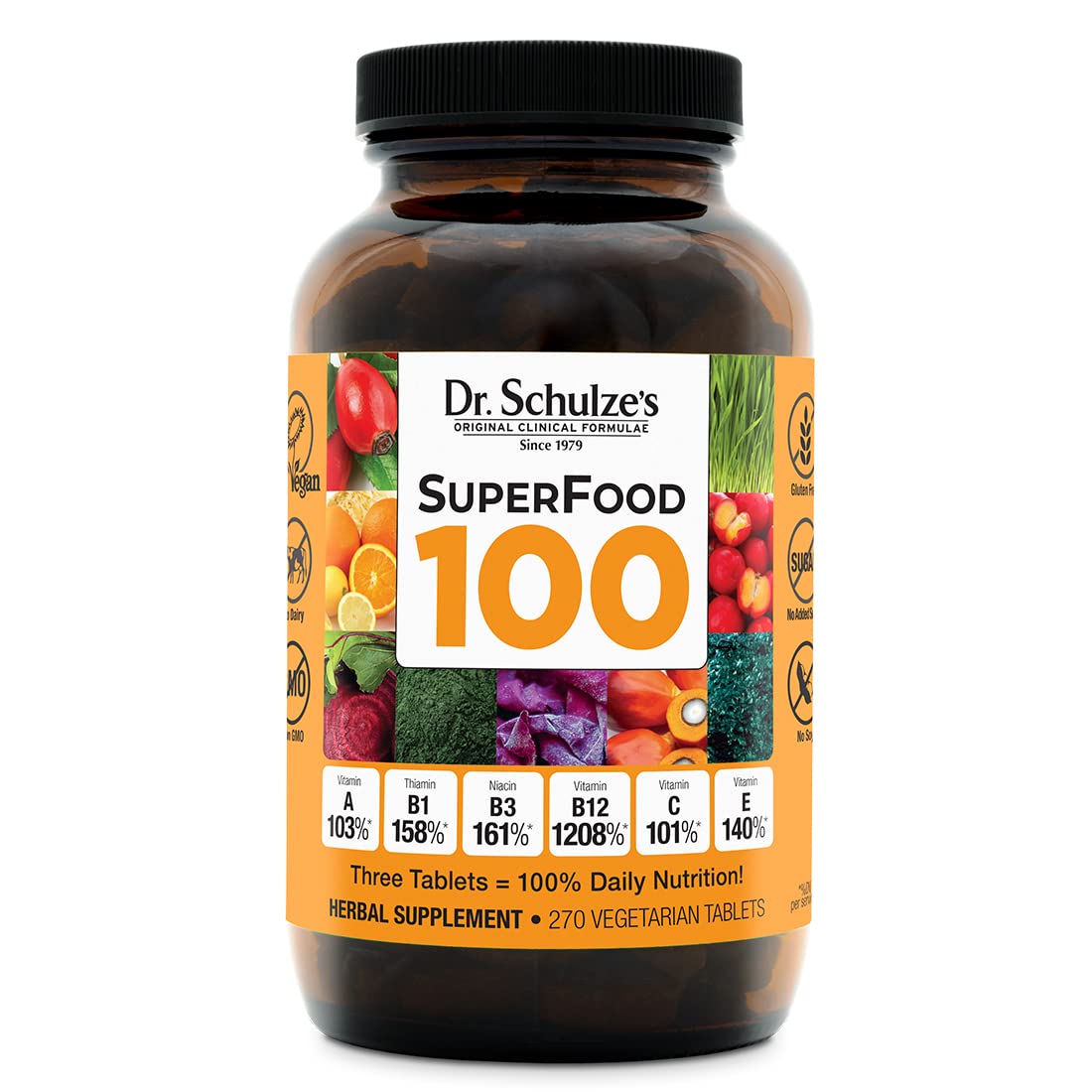 Dr. Schulze's | SuperFood 100 | Vitamin & Mineral Herbal Concentrate | Dietary Supplement Dr. Schulze's buy supplements canada