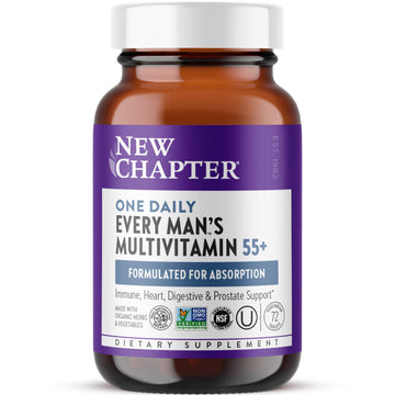 New Chapter Multivitamin for Men 50 Plus + Immune Support - Every Man's One Daily 55+ with Fermented Probiotics + Whole Foods + Astaxanthin New Chapter buy supplements canada
