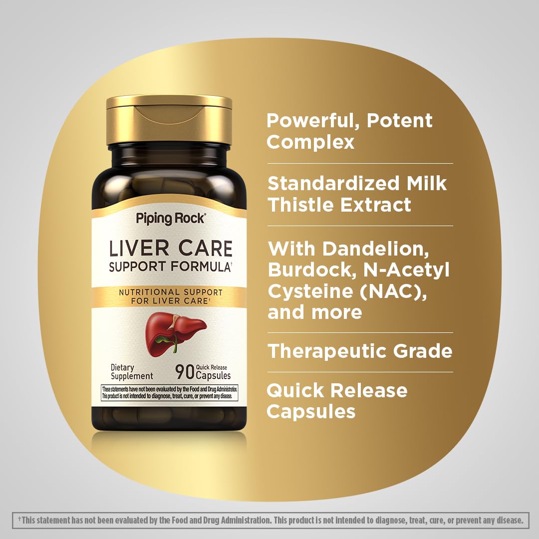 Piping Rock Liver Cleanse Complex | 90 Capsules | Liver Care Support Formula | Non-GMO, Gluten Free Supplement Piping Rock buy supplements canada