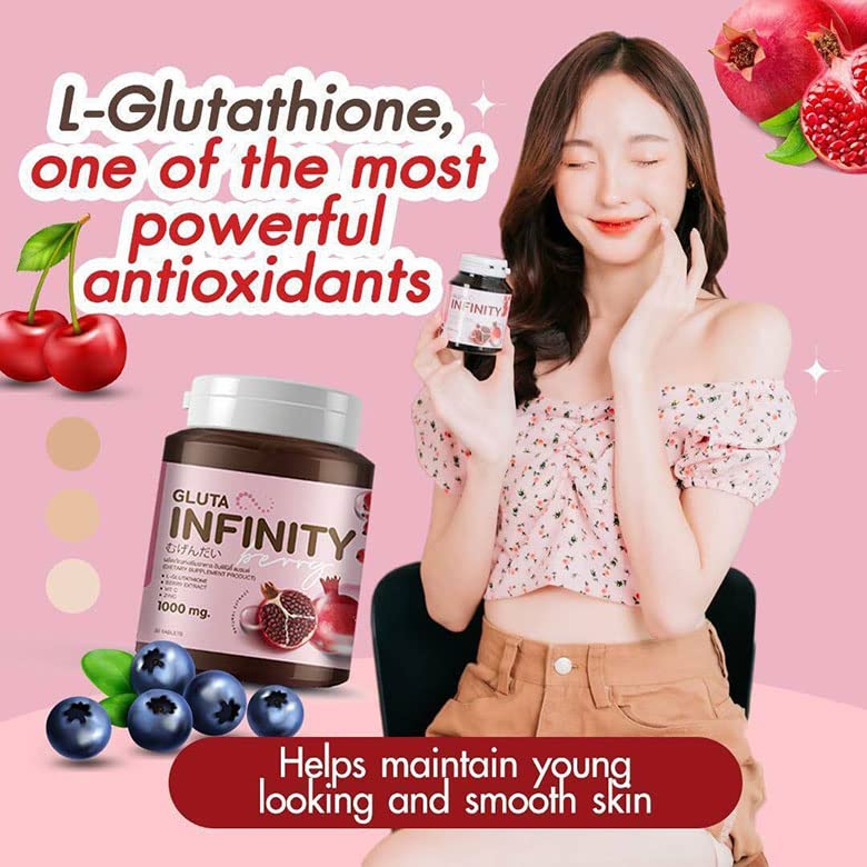 Gluta Infiniy 1000mg L-Glutathione Supplement Tripeptide Fish Collagen L-Glutamine Ascorbic Alizée Spa buy supplements canada
