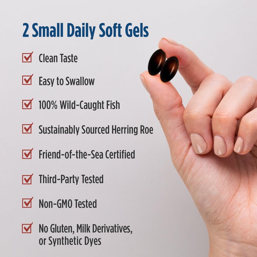 Nordic Naturals Omega-3 Phospholipids, Unflavored - 60 Soft Gels - 500 mg Omega-3 & 350 mg Phospholipids - Heart & Brain Health - Small, Easy-to-Swallow Soft Gels - Non-GMO - 30 Servings Nordic Naturals buy supplements canada