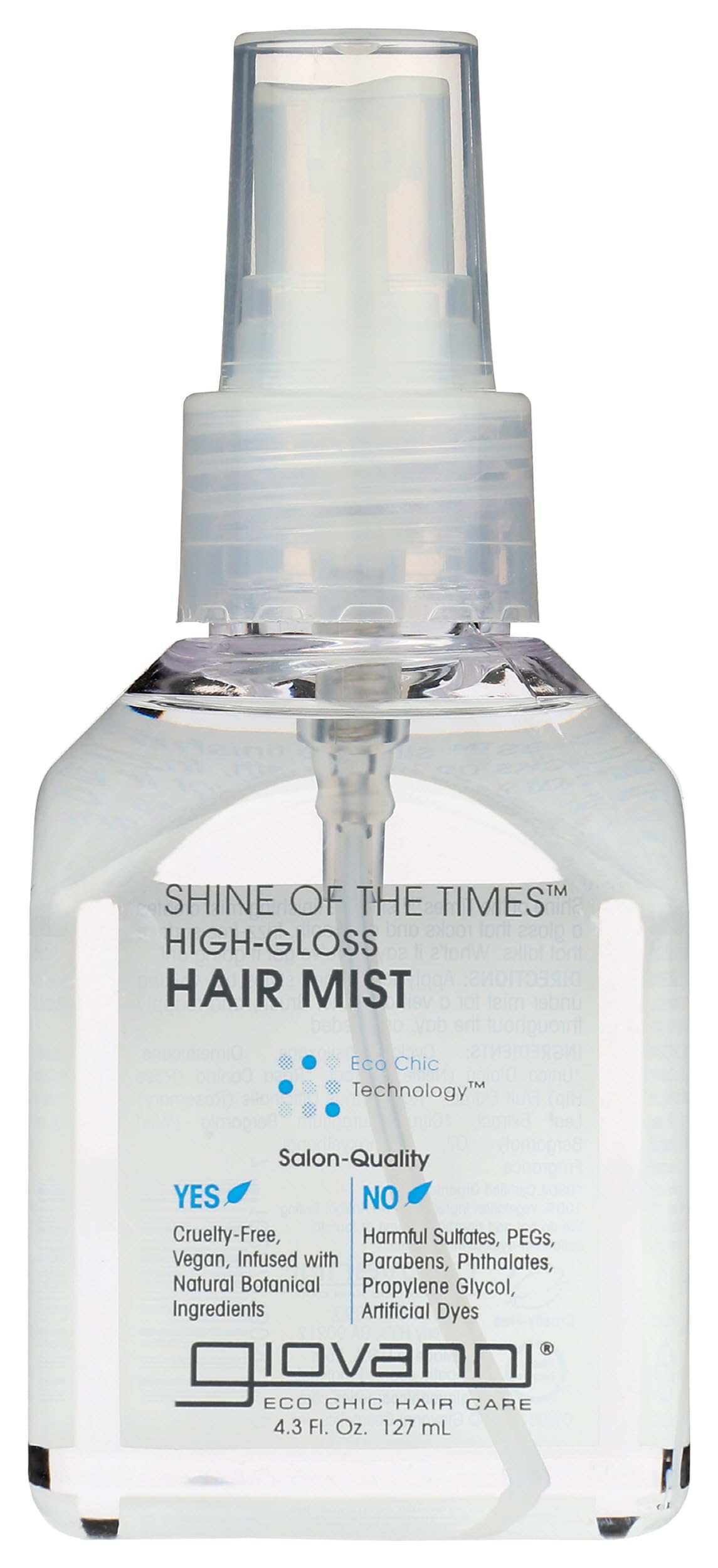 GIOVANNI Shine of the Times Finishing High-Gloss Hair Mist - Anti Frizz Hair Products, Color Safe, Salon Quality, Cruelty-Free, No Parabens, Infused with Natural Botanical Ingredients - 4.3 oz GIOVANNI buy supplements canada
