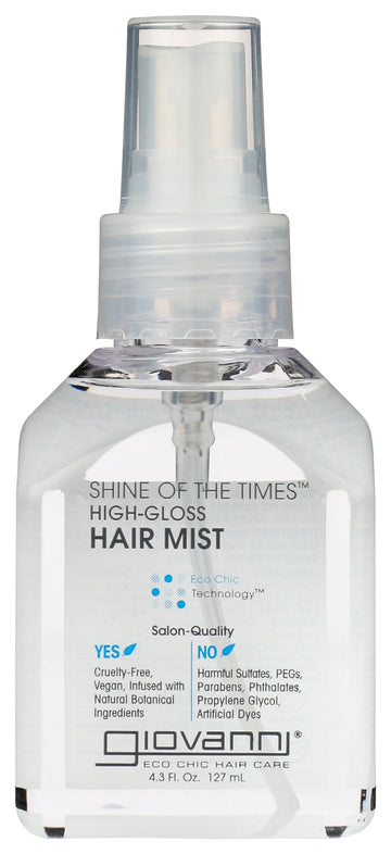 GIOVANNI Shine of the Times Finishing High-Gloss Hair Mist - Anti Frizz Hair Products, Color Safe, Salon Quality, Cruelty-Free, No Parabens, Infused with Natural Botanical Ingredients - 4.3 oz GIOVANNI buy supplements canada