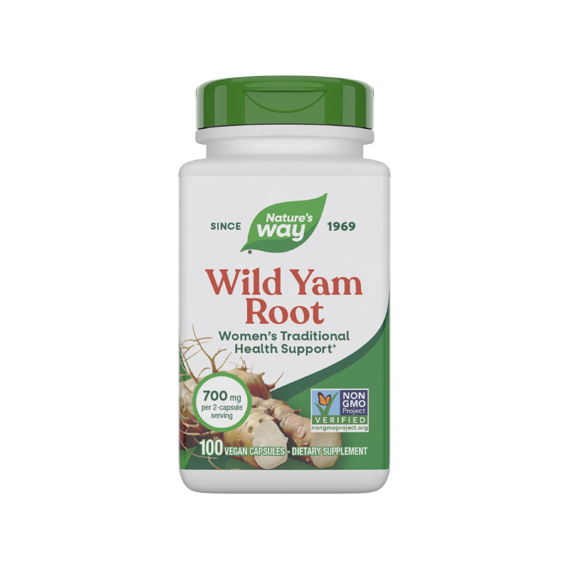 Nature's Way Wild Yam Root Capsules, Women's Traditional Health Support*, 700 mg per 2-Capsule Serving, Non-GMO Project Verified, 100 Vegan Capsules (Packaging May Vary) Nature's Way buy supplements canada