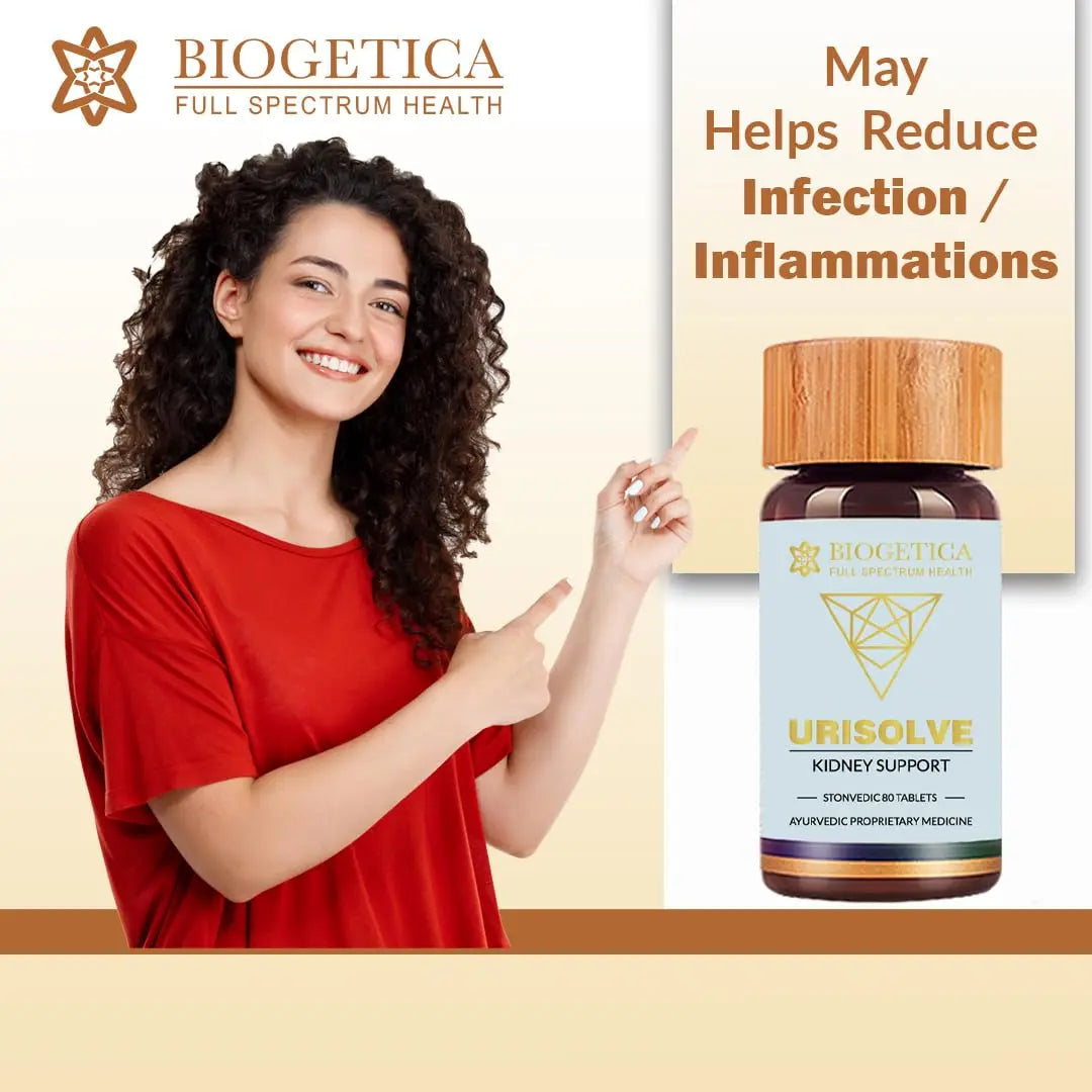 Biogetica Urisolve Kidney Care Herbal Supplement with Asparagus Racemosus & Terminalia Chebula for Optimal Urinary System Support - Non-GMO - 100% Vegan Ayurveda Supplement - 80 Tablets Biogetica buy supplements canada