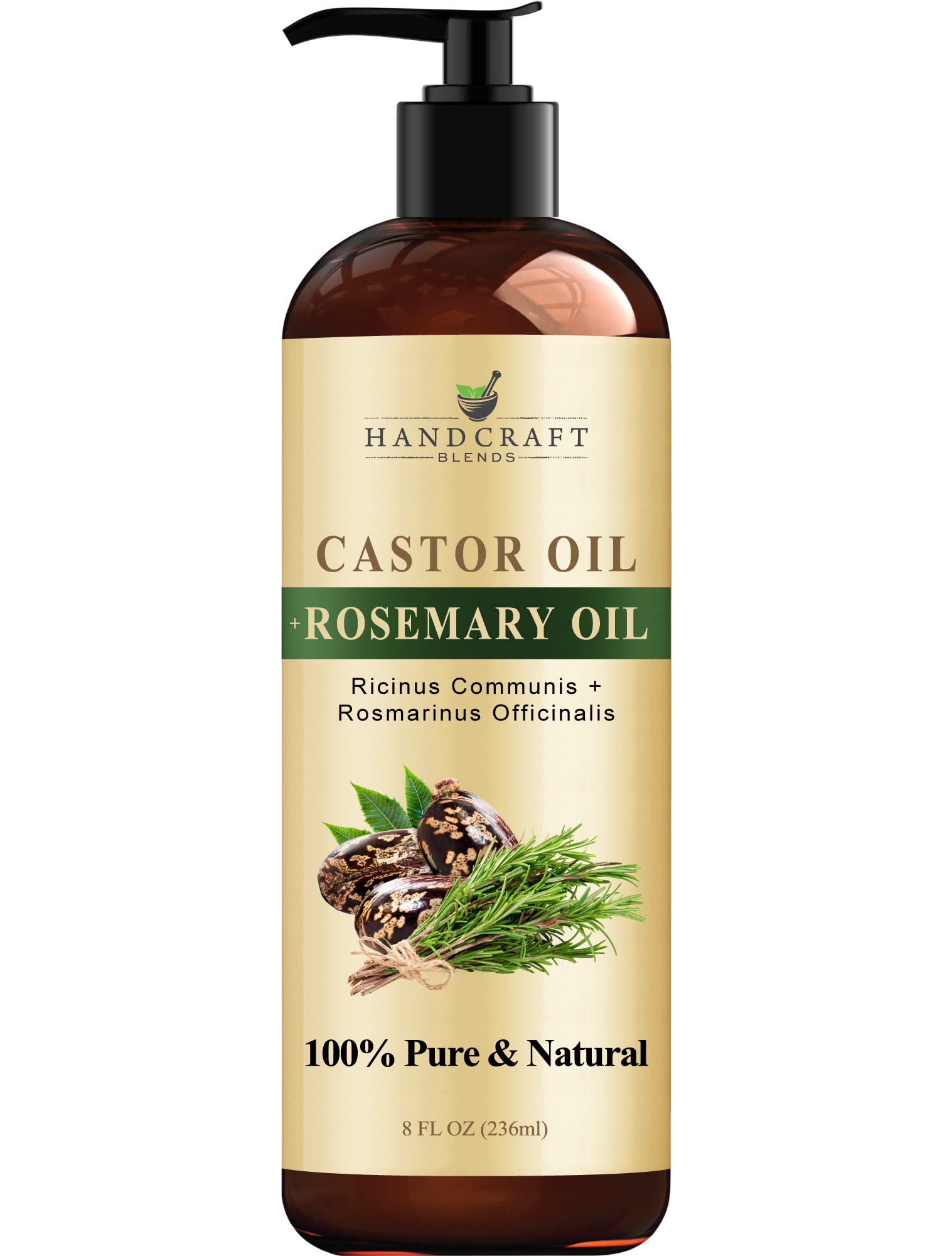 Handcraft Blends Castor Oil with Rosemary Oil for Hair Growth, Eyelashes, Eyebrows Handcraft Blends buy supplements canada