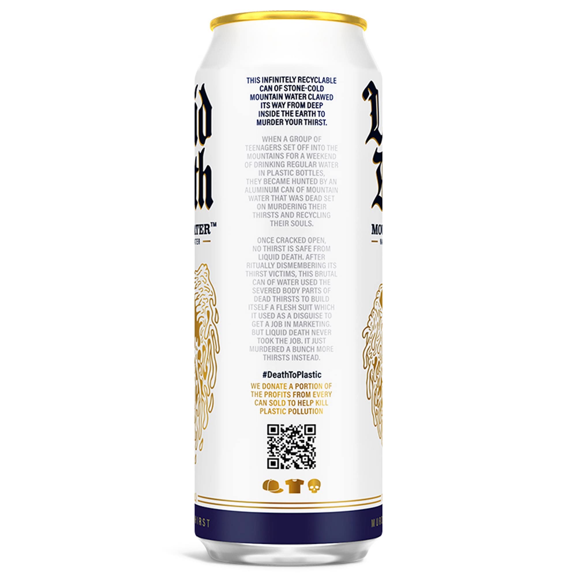 Liquid Death Still Mountain Water, 19.2 oz King Size Cans (8-Pack) Liquid Death buy supplements canada