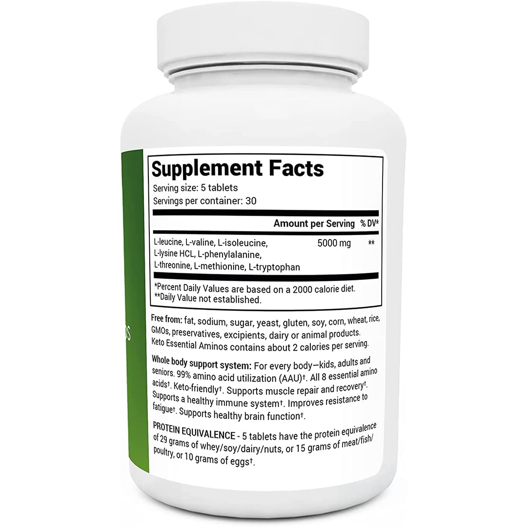 Dr. Berg's Keto Essential Aminos - Contains 8 Essentials Amino Acids -Keto Friendly Dr. Berg Nutritionals buy supplements canada