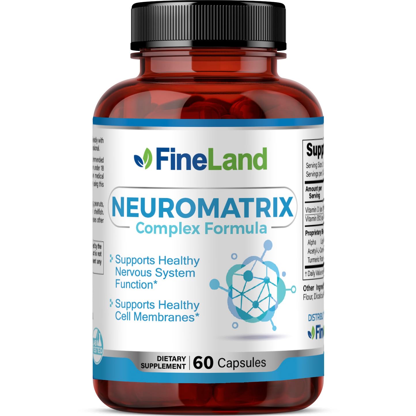 FineLand NEUROMATRIX Complex Formula, Advanced Cognitive and Nerve Support Supplement, High Potency Vitamin B12, Alpha Lipoic Acid and Acetyl-L-Carnitine, 60 Capsules FineLand buy supplements canada