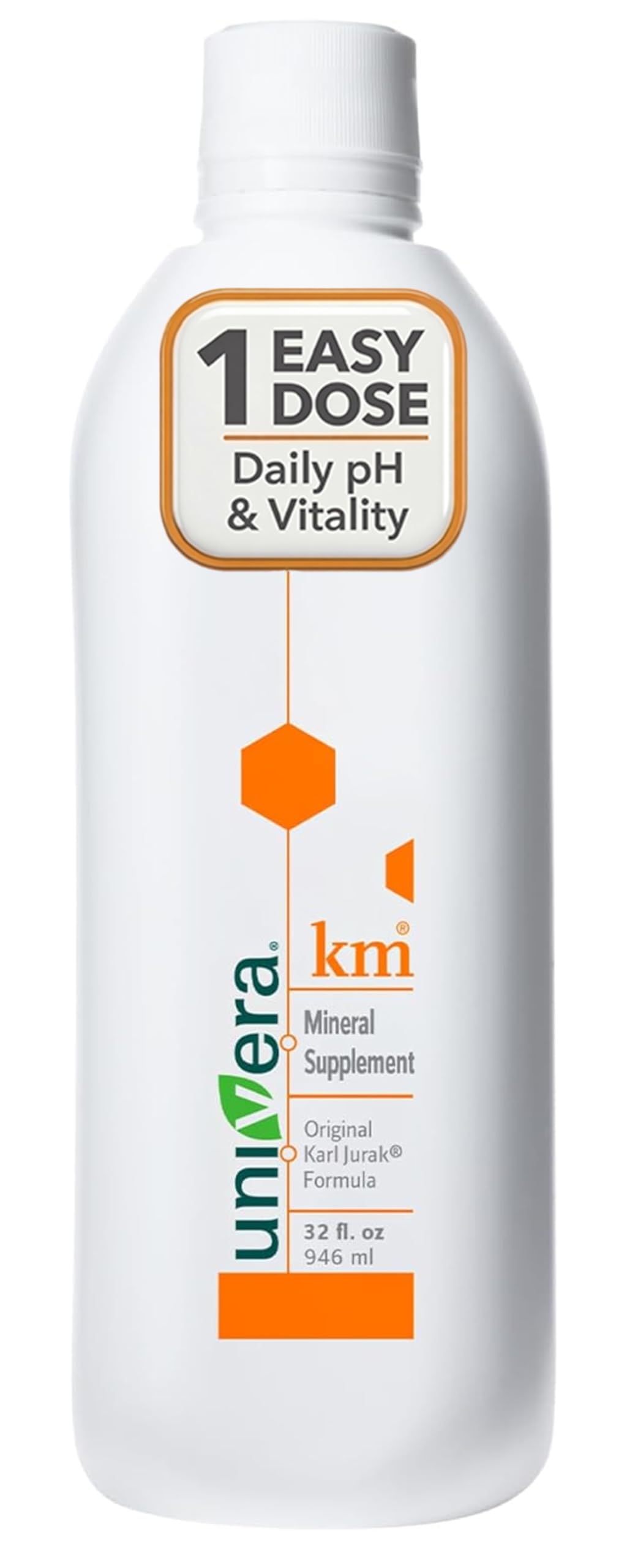 Univera km Liquid Potassium Supplement, pH Balance, Digestion Support, Mineral Supplements with Magnesium, Original Karl Jurak Formula, 32 fl oz (30-Day Supply) Univera buy supplements canada