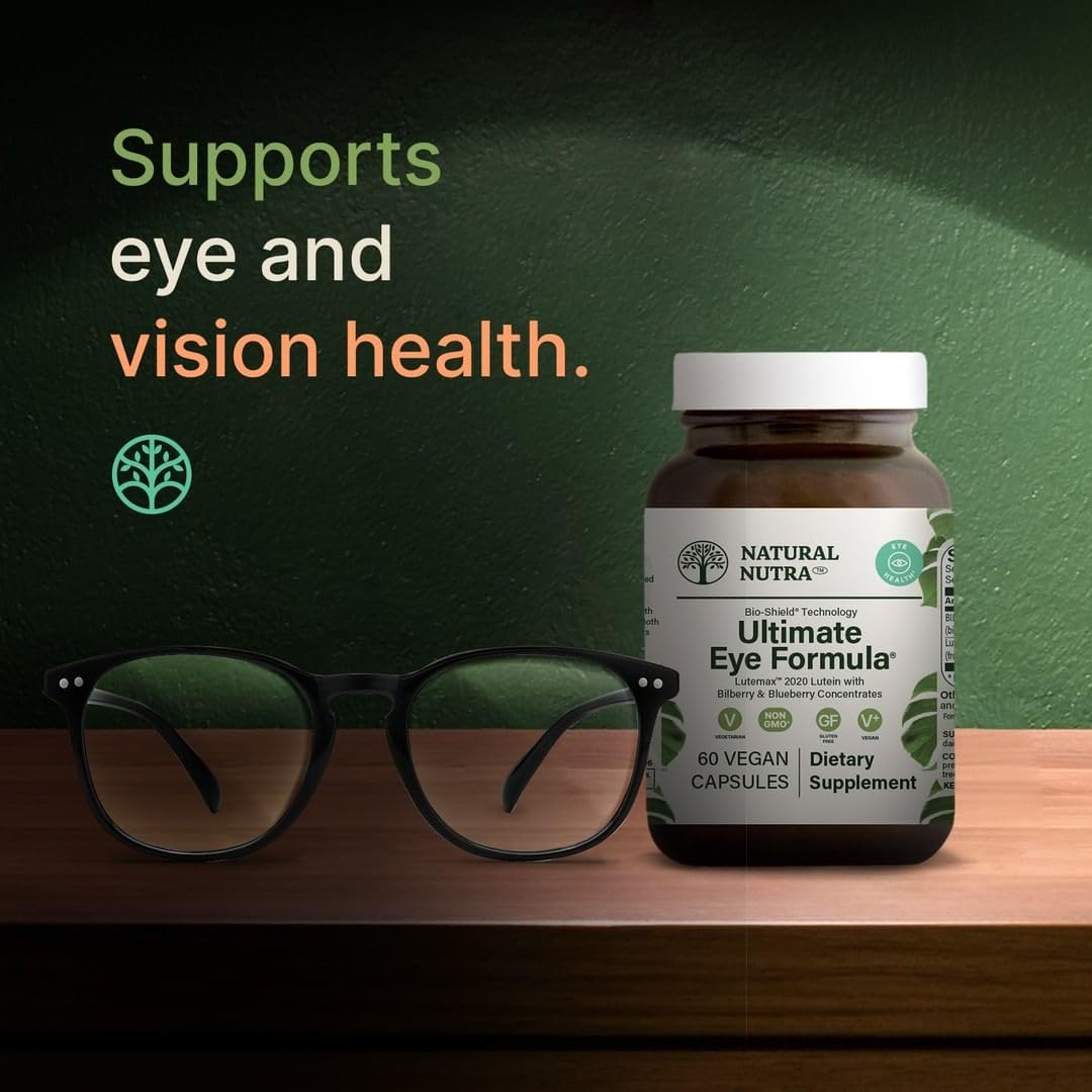 Natural Nutra Ultimate Eye Health Supplement - Bilberry & Blueberry Extract Blend for Day and Night Vision Support, Promotes Color Perception & Eye Clarity - Non-GMO, Vegan - 30 Capsules (Pack of 3) Natural Nutra buy supplements canada