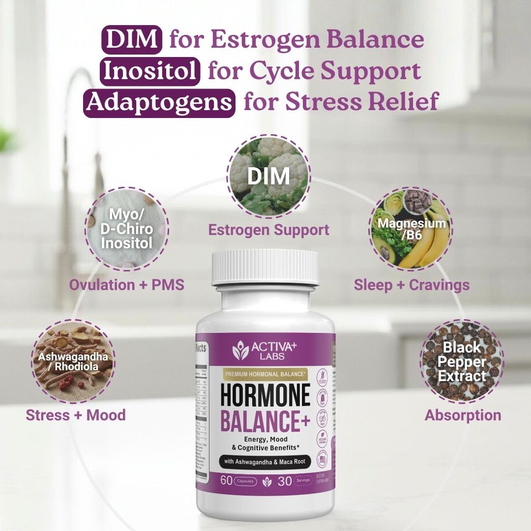 Activa Labs+ Hormone Balance for Women | Boost Energy, Mood, Libido and Focus | Supports Cycle&Menopause Comfort | Gluten, Soy&Lactose Free | 30 Day Supply Activa Labs buy supplements canada