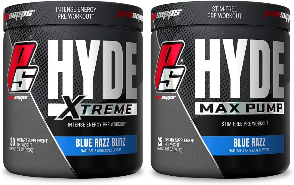 PROSUPPS Hyde Xtreme Blue Razz and Hyde Max Pump Blue Raspberry Bundle PROSUPPS buy supplements canada