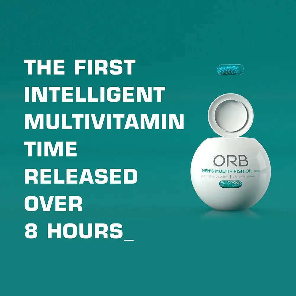 ORB Men’S MULTIVITAMIN + Fish Oil – A Complete Multi + Fish Oil |Heart Health Support, Antioxidant Support, Supports a Positive Mood Orb Wellness buy supplements canada