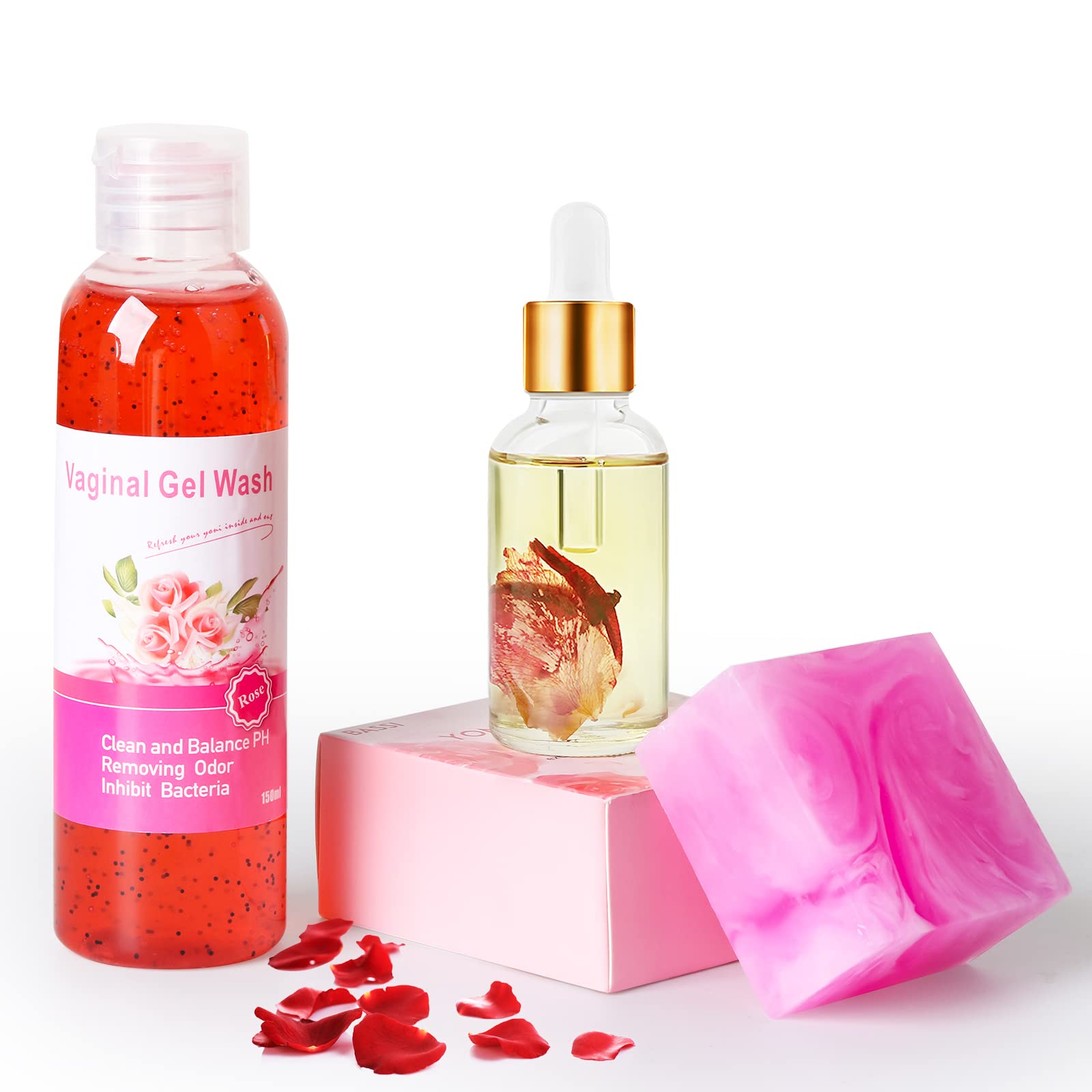Feminine Wash & Yoni Oil & Yoni Soap Set for Women, Yoni Wash for Vaginal Ph Balance Remove Odor BASSI buy supplements canada