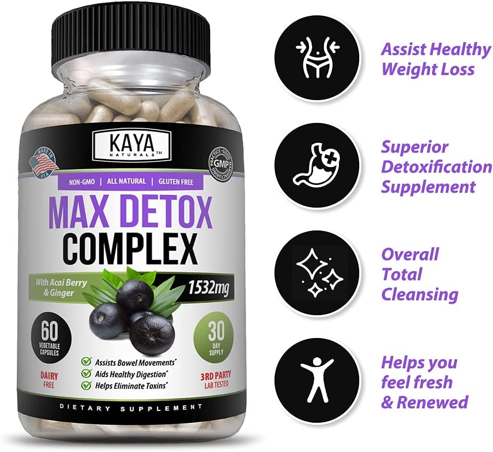 Kaya Naturals - Max Detox - 100% Natural, Healthy, Safe & New, Pure Herbal Ingredients Kaya Naturals buy supplements canada