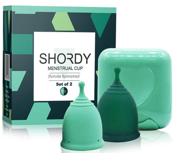 SHORDY Reusable Menstrual Cup (Small & Large) Set of 2 with Box, 100% Soft Silicone, Copa Menstruelle SHORDY buy supplements canada