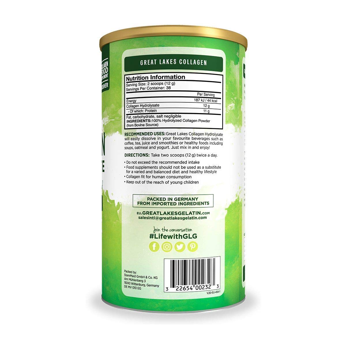 Great Lakes Gelatin Collagen Hydrolysate, Grass-Fed Bovine Hydrolysed Collagen Peptides Protein Great Lakes Gelatin buy supplements canada