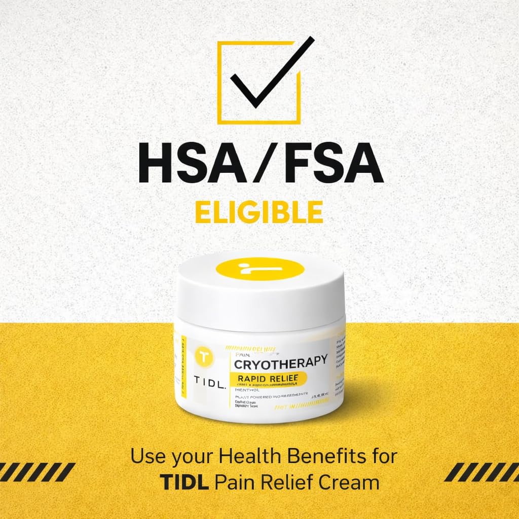 TIDL Cryotherapy Pain Relief Cream, 3 Oz, Targeted Neck Pain, Joint & Muscle Pain Relief with Organic, Plant-Based Menthol, Instant Cooling for Sport & Post Workout Full Body Recovery TIDL buy supplements canada