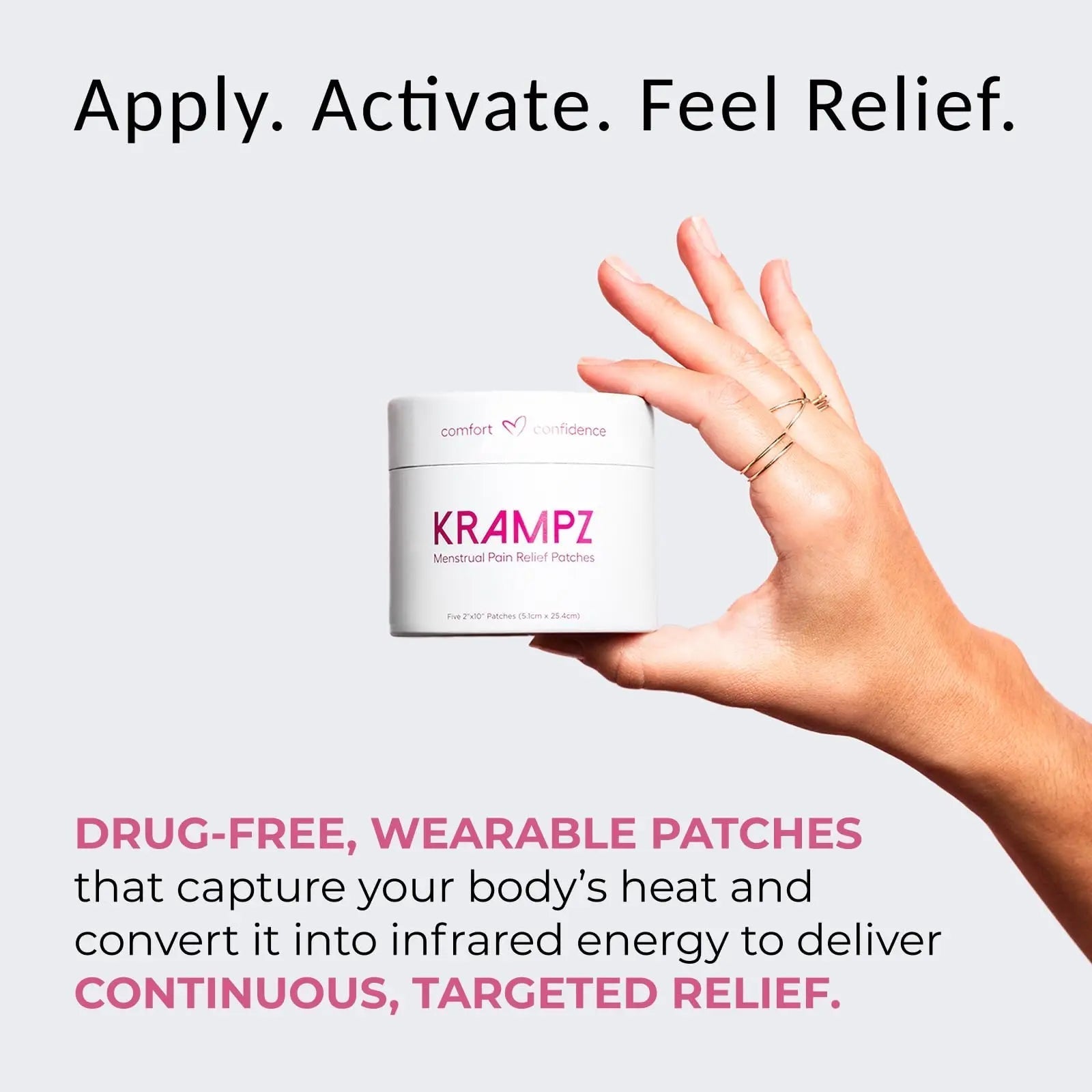 Krampz Menstrual Pain Relief Patches, Period Wellness, and Discomfort Support for Women, Style 118 Krampz buy supplements canada