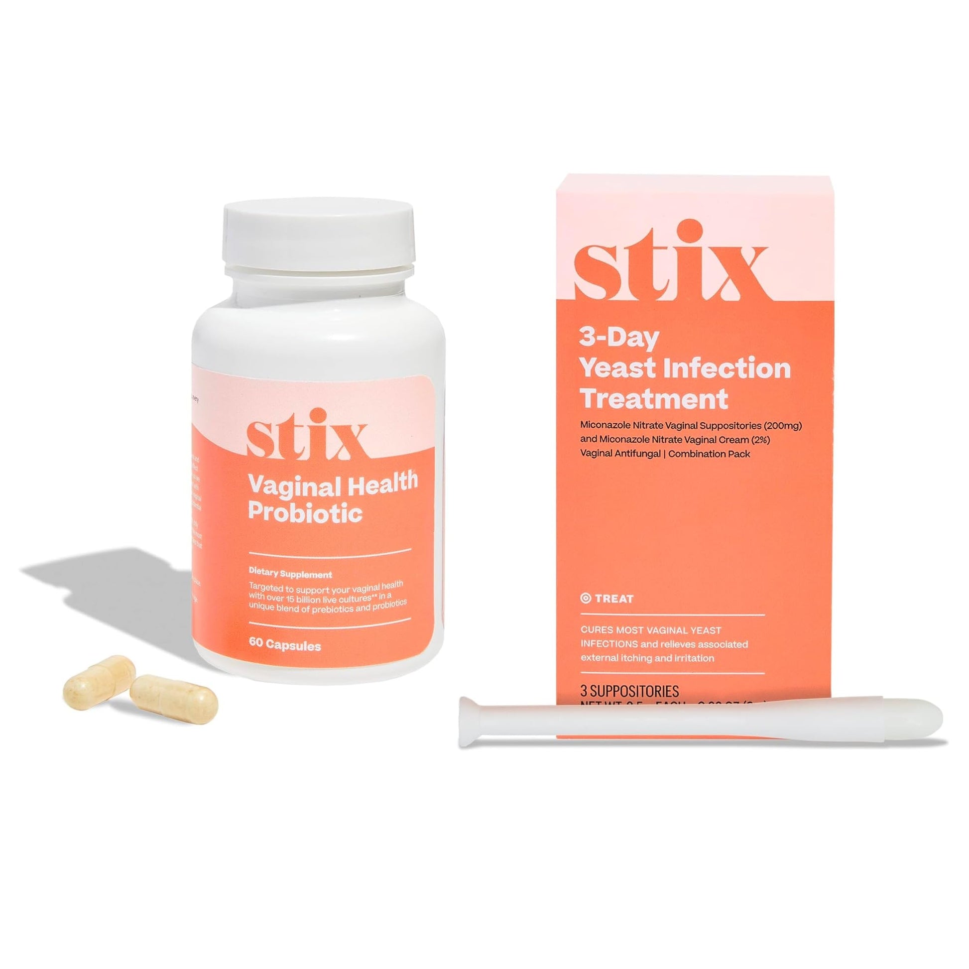 Stix Vaginal Health Probiotic & 3-Day Yeast Infection Treatment - Maintain pH Balance, Vaginal Microbiome Get Stix buy supplements canada
