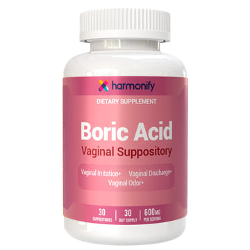 Boric Acid Suppositories for Women 600 mg, Pure Boric Acid pH Balance for Women & Vaginal Odor Control – 30 Suppositories, Made in USA HARMONIFY buy supplements canada