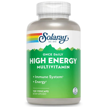 SOLARAY High Energy Multivitamin, No Iron, 1/Day, Timed-Release Formula, Whole Food & Herb Base 120 VegCaps SOLARAY buy supplements canada