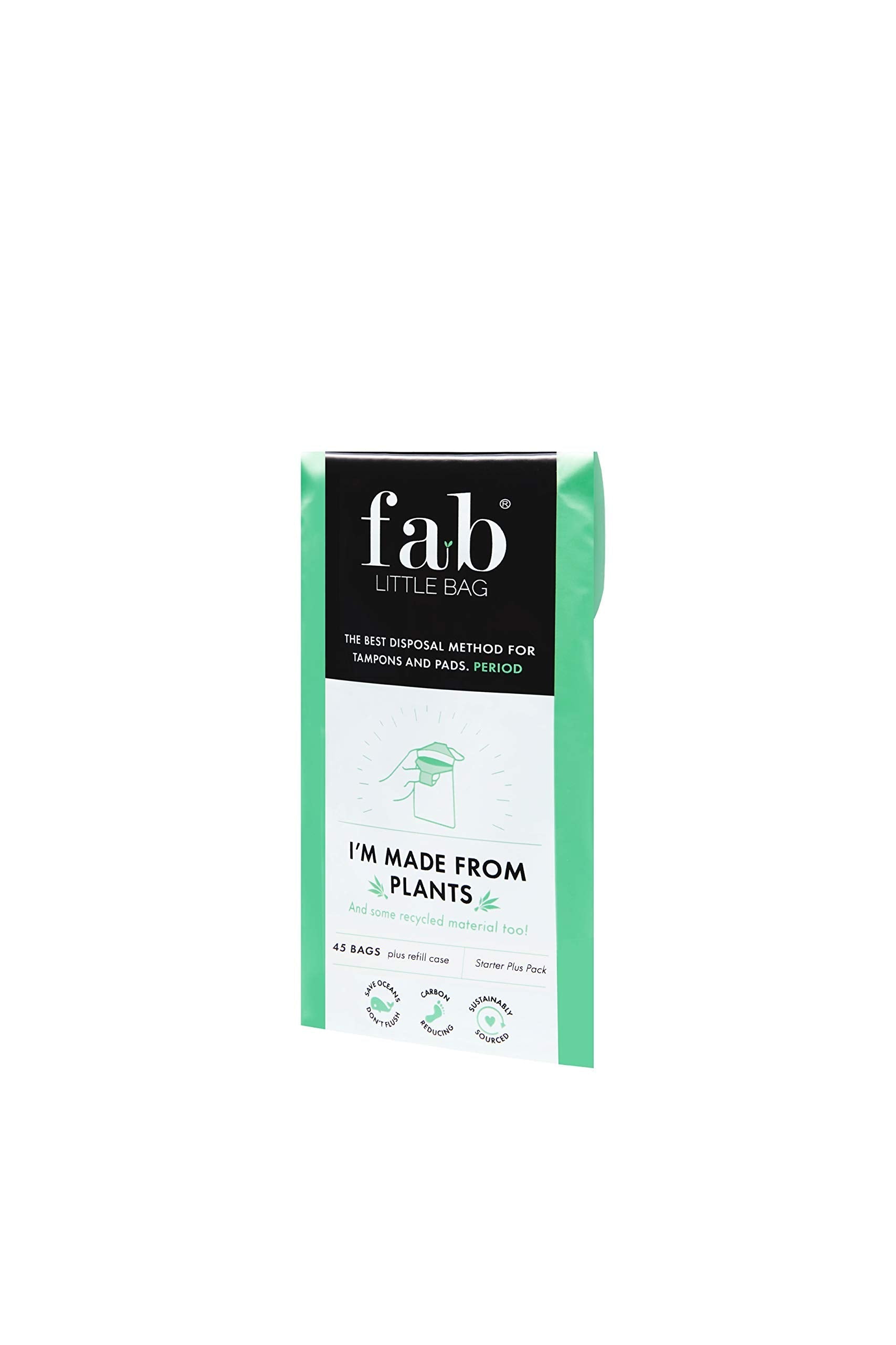 Fab Little Bag Starter Plus Pack - 45 Sanitary Disposal Bags Plus Recyclable Refill Pack Fab Little Bag buy supplements canada