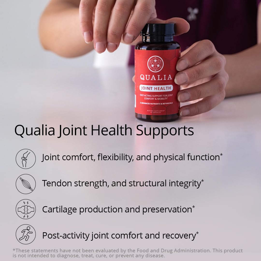 Qualia Joint Health 9 Advanced Joint Health nutrients: denatured Collagen, boswellia, tumeric, Boron, Ginger, L-carnitine. Cartilage Health, Tendon Strength, Healthy Joint Aging (1 Month Supply) QUALIA LIFE SCIENCES buy supplements canada