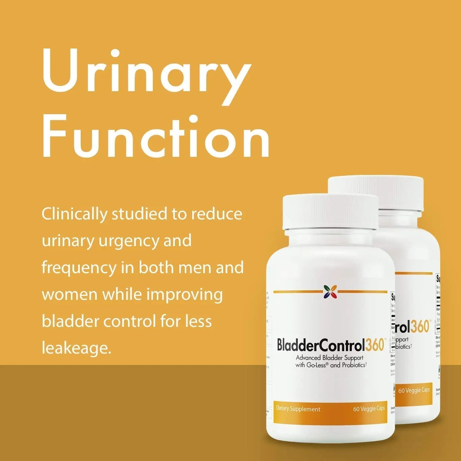Stop Aging Now - BladderControl360 Formula - Bladder Control Support - Go-Less & Probiotics - Urinary Health Probiotic Supplement - Lactobacillus Rhamnosus, Pumpkin Seed & Soy Germ Extracts - 60 Vcaps Stop Aging Now buy supplements canada