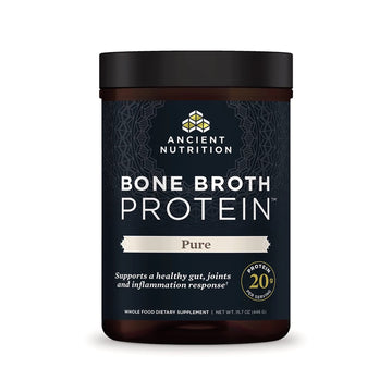 Ancient Nutrition Bone Broth Protein Powder, Pure Flavor, 20 Servings Size Ancient Nutrition buy supplements canada