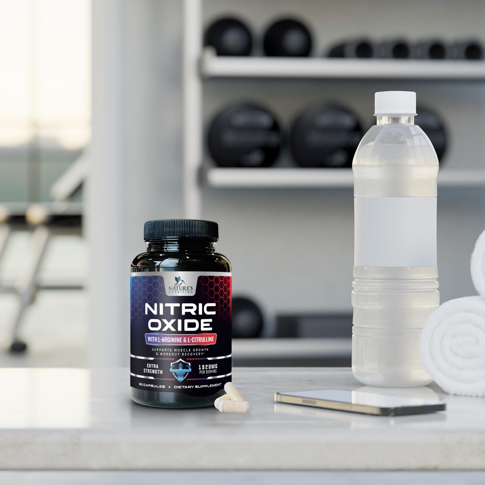 Extra Strength Nitric Oxide Supplement L Arginine 3X Strength - Citrulline Malate, AAKG Nature's Nutrition buy supplements canada